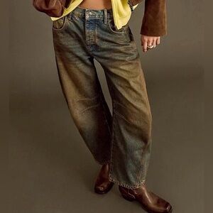 We The Free Good Luck Mid-Rise Barrel Jeans, Lost In The Desert, 25s NWT